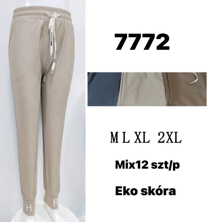 Spodnie skórzane damskie Roz M-2XL, Mix kolor Paczka 12 szt
